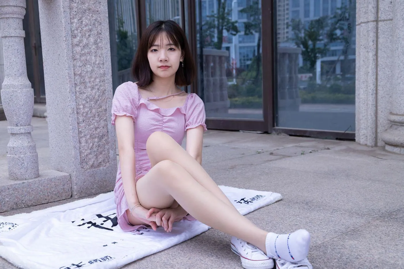 [BoBoSocks袜啵啵]NO.001 小甜豆-帆布鞋、白棉袜、肉丝 [138P]插图8